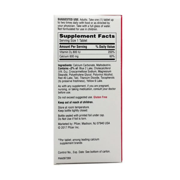 Caltrate Bone Health Calcium Supplement 60 tablets