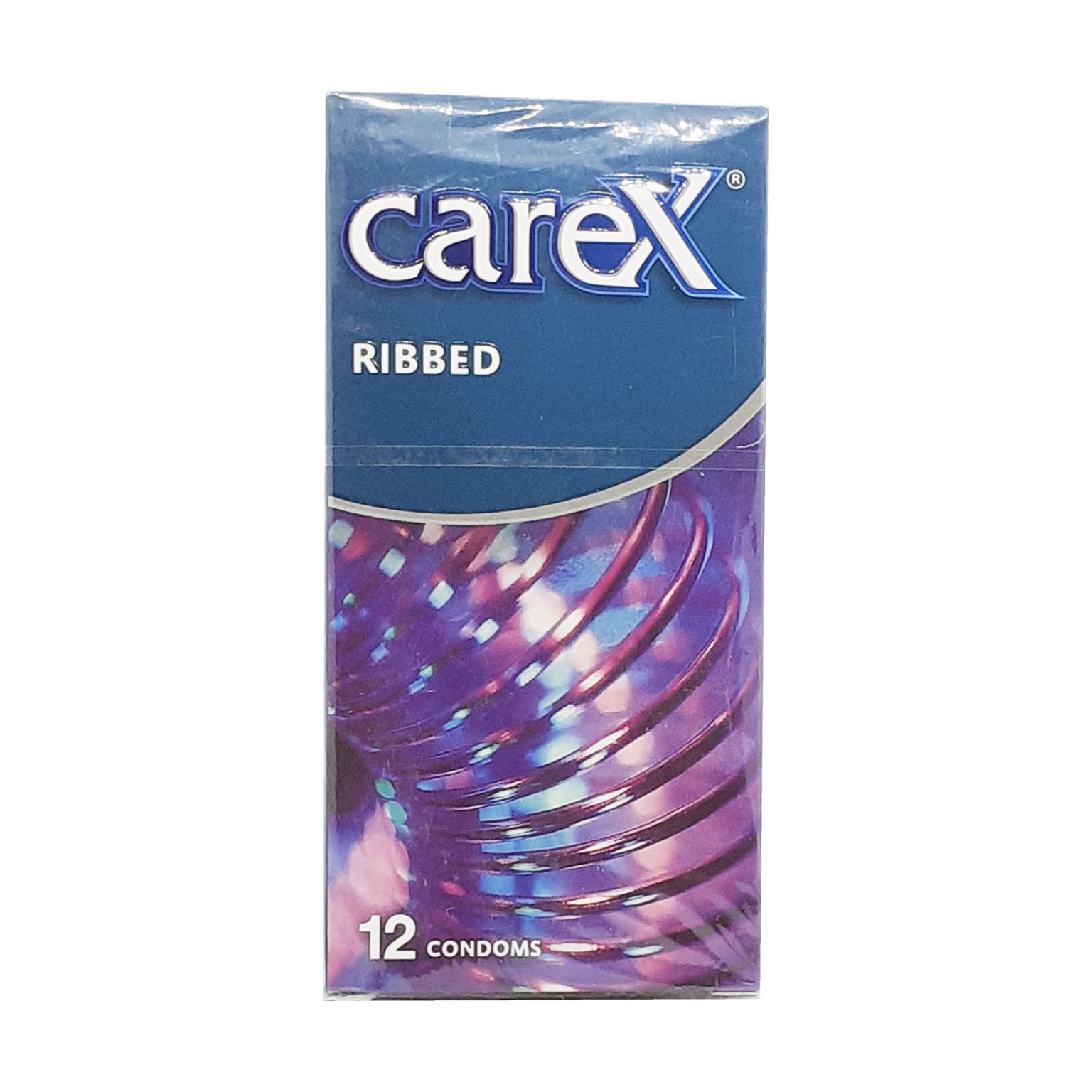 Care Ribbed Condoms 12 Pieces