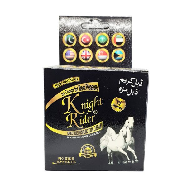 Knight Rider Erectile Dysfunction & Delay Cream + 12 Free Condoms