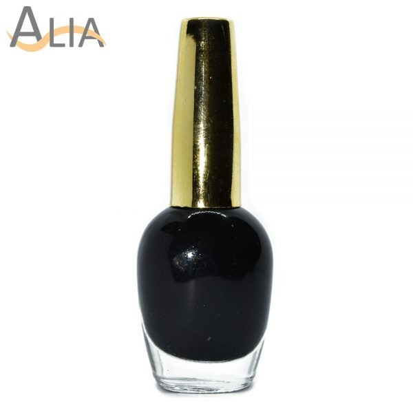 Genny nail polish (378) black color.