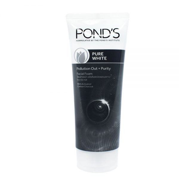 Pond's pure white pollution out + purity facial foam (100g)