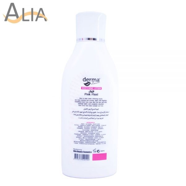 Derma clean whitening lotion pink fluid (120ml) 4