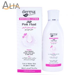 Derma clean whitening lotion pink fluid (120ml)
