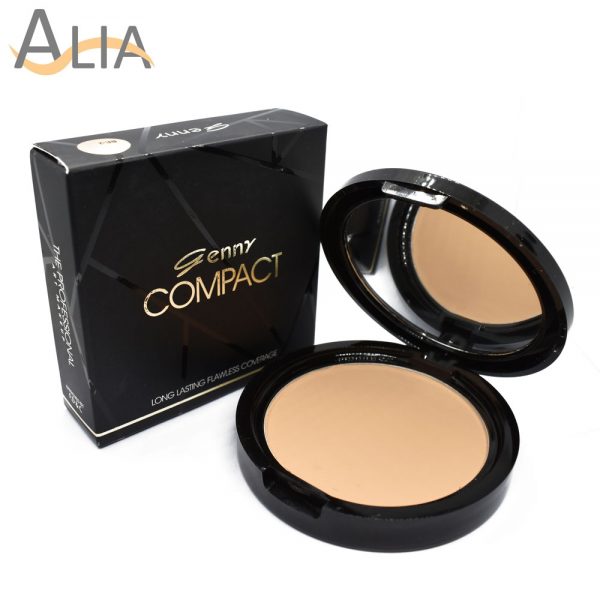 Genny compact powder long lasting flawless coverage (ivory)