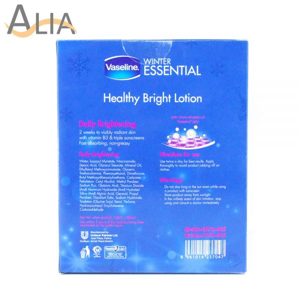 Vaseline winter essential healthy bright lotion 2