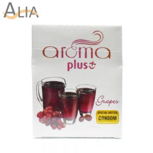 Aroma plus super dotted condom grapes flavor (3 pcs)