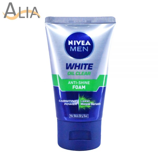 Nivea men white oil clear anti shine foam (100ml)
