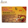 Yc honey with papaya herbal soap .