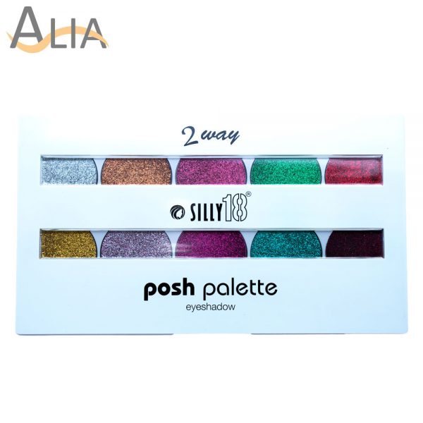 Silly 18 posh palette glitter eye shadow 2 way (01)