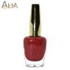 Genny nail polish (316) red glitter color.
