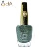 Genny nail polish (509) green glitter color