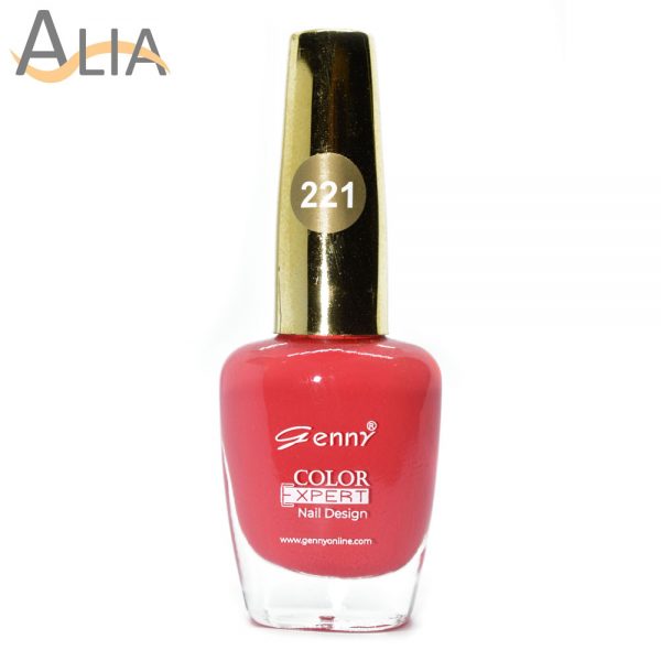 Genny nail polish max effects (221) light pink color