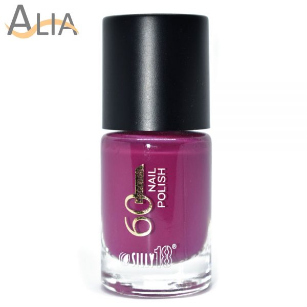 Silly18 60 seconds nail polish 09 dark fuchsia color