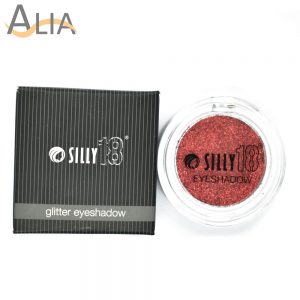 Silly18 glitter eyeshadow shade 10 red