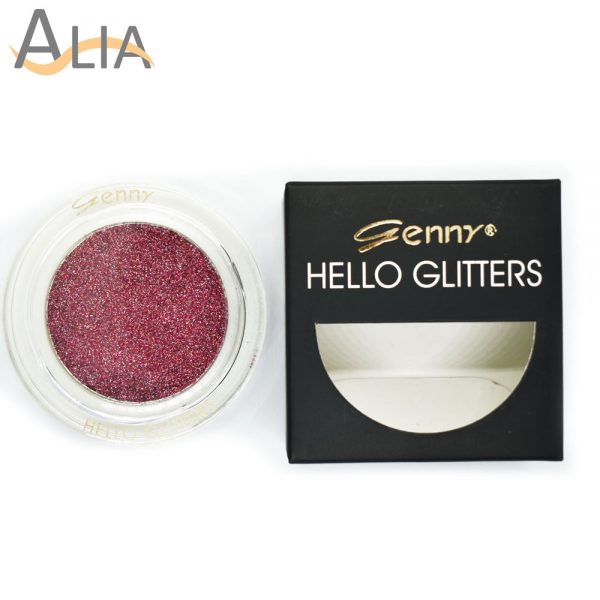 Genny hello glitters eye shadow shade 16 red & silver