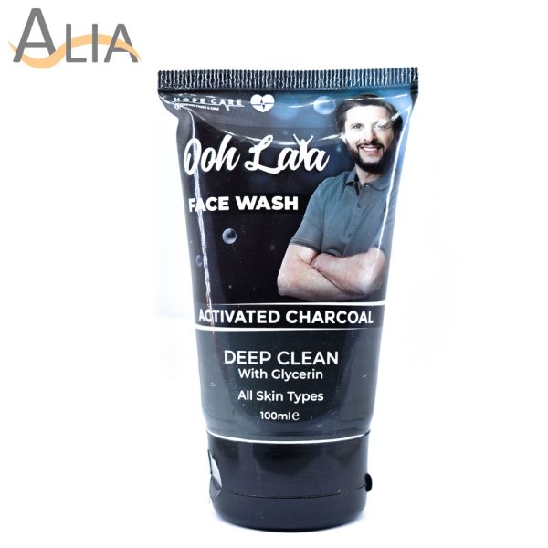 Ooh lala face wash activated charcoal deep clean with glycerin 100ml