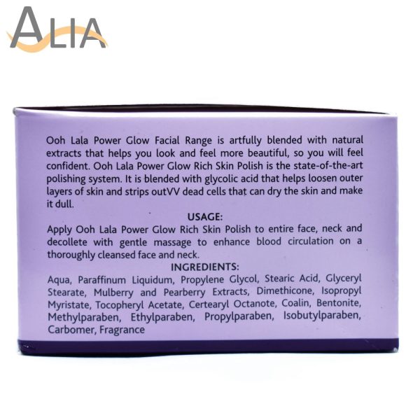 Ooh lala power glow whitening skin polish with mulberry 150g.
